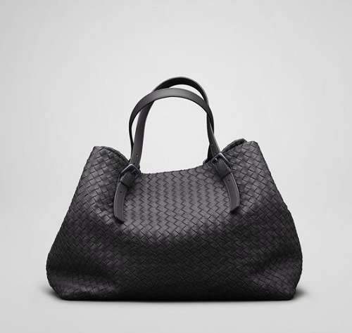 Bottega Veneta Lambskin Tote Bag 1026 black